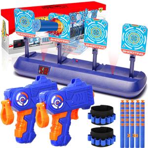 Targets for Nerf Guns, Electronic Auto Scoring Digital Reset Shooting Target for Nerf Practice, Ideal Gift Toy for Kids, Teens, Boys & Girls (4 targets)