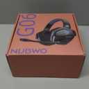 NUBWO Wireless Gaming Headset with Mic for Ps5 Ps4 PC, Zero Interference, 100-Hour Battery All-Day Play, 23ms Sync for Fortnite & Call of Duty/FPS Gamers, Triple Mode All Devices Compatible - Blue