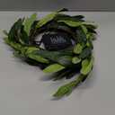 6FT Olive Garland with Lights with Timer Prelit Garland Fairy Lights Christmas Garland for Spring Holiday Fireplace Mantle Decoration Indoor Outdoor