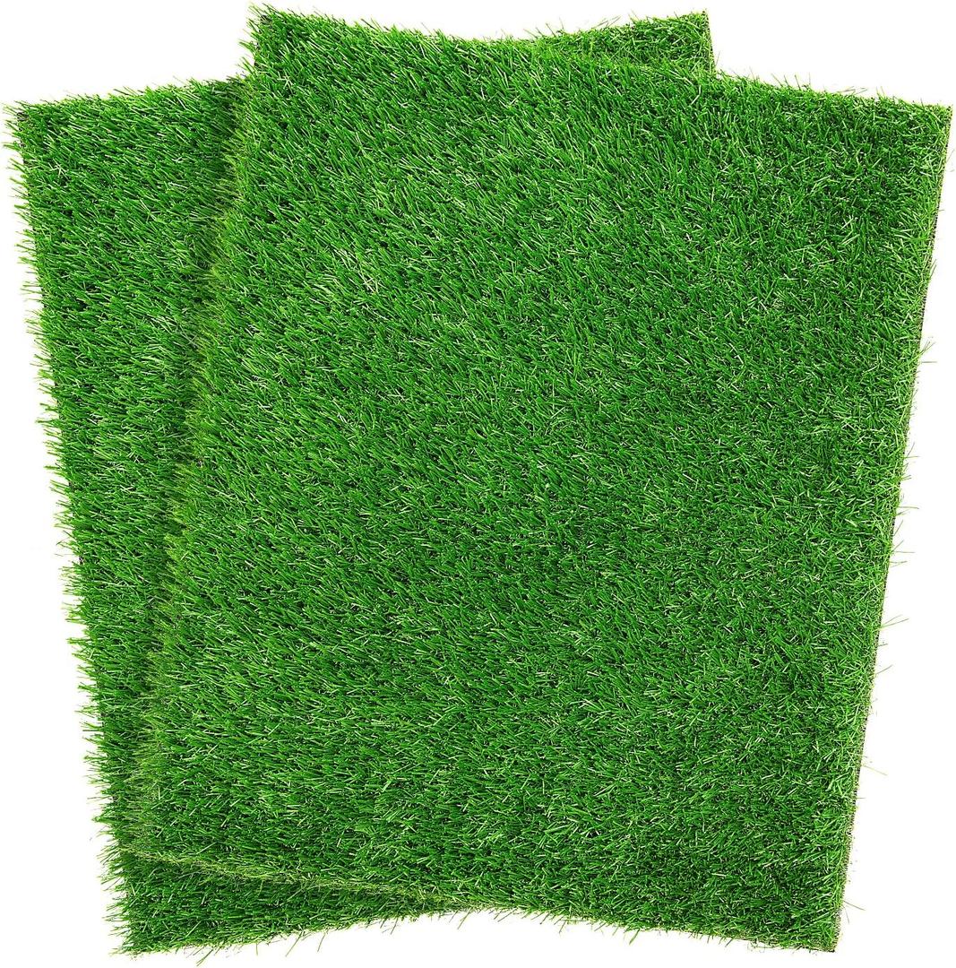 Artificial Dog Grass Pee Pad 20x 25 2 Pack, Washable Indoor Potty Training Replacement Turf for Puppy, Reusable Realistic Grass Mat for Dogs