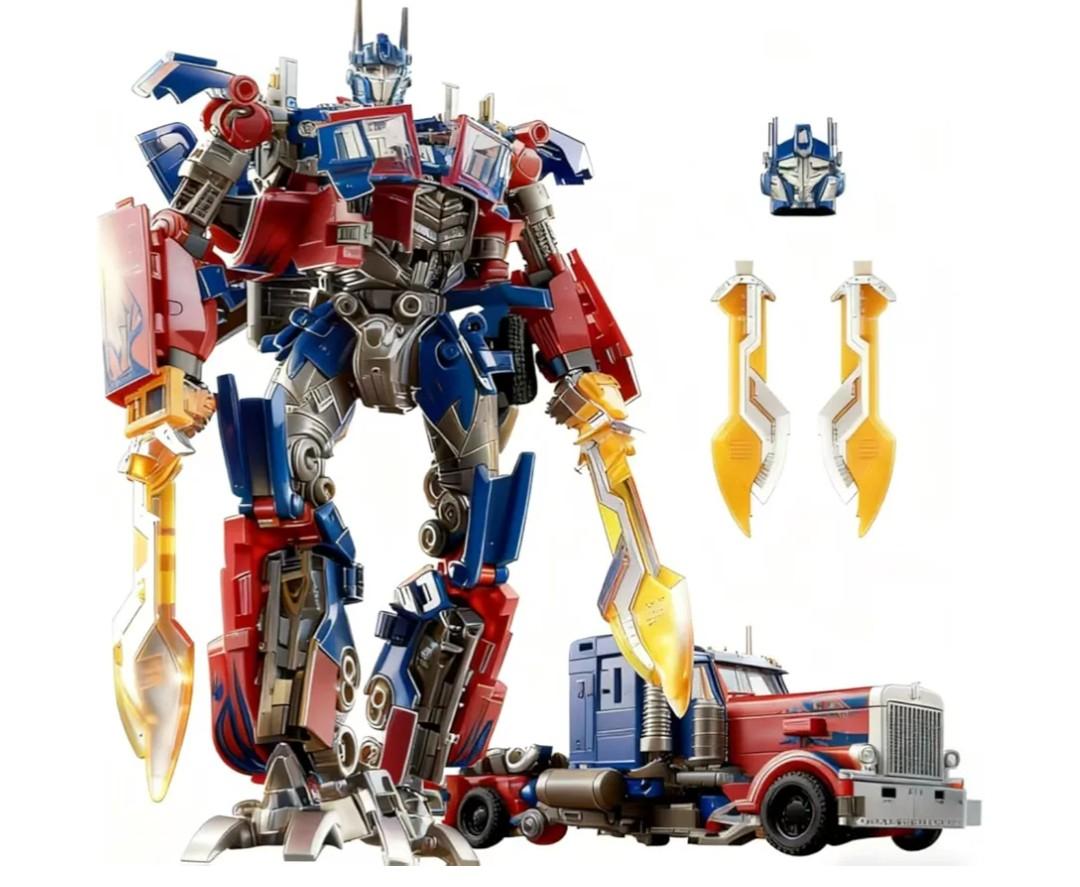 Deformation Car Robot Toys, Action Figures with Weapons, 8 in Portable Car Model Alloy Deformed Robot Toy Gift for Kids Boys and Girls