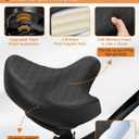 Wide Bicycle Seat for Comfort Men Women, Oversized & Extra Soft Wing Padded Bike Seat Cushion, Comfortable Large Bike Saddle for Ebike, MTB, City Bike, Beach Cruiser, Stationary Exercise Bike