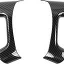 RAZPOY Carbon Fiber Steering Wheel Trim Cover Compatible with Chevy Silverado/Tahoe/Suburban/Avalanche/ESCALADE/GMC-Yukon/GMC-Sierra 2007-2013
