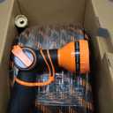 Giraffe Tools Garden Hose 100FT 1/2 Non-Expandable Lightweight Flexible Water Hoses Burst 600 psi with 9 Spray Function Nozzle Heavy Duty Hose
