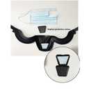 Super Protective Face Shield,Anti Fog Mask,Adult Clear Face Shield,Plastic Face Mask (Black）