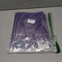 Mens Wrinkle Free Dress Shirts Regular Fit Business Button Down Shirt Formal Long Sleeve Wedding Stretch Shirts (Purple, XXL)