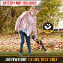 HEINPRO Cordless Leaf Blower Compatible with DEWALT 20V Max Battery (Tool Only) 200MPH Small Electric Leaf Blowers w/ 3 Speeds Mode, Lightweight Mill Leaf Blowers Battery Powered for Patio