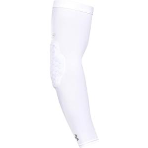 Under Armour Padded Compression Sleeve, Football, Basketball, Lacrosse, Sun Protection, 1 Sleeve (Adult- Small, White)