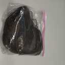 FANCEE Brown Mixed Blue Wig 30 Inch Long Straight Brown Peekaboo Blue Wig for Women 4x1 Lace Part Synthetic Heat Resistant Wigs for Cosplay Halloween Party Daily