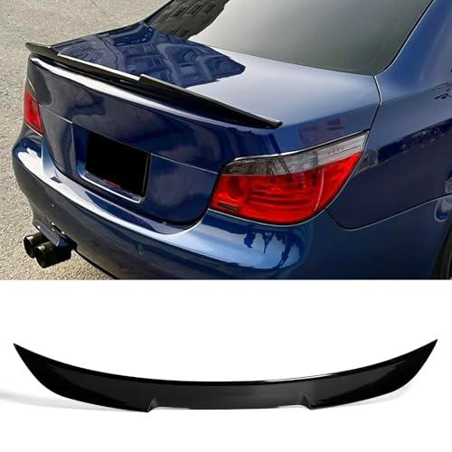 KHK E60 Rear Spoiler, Gloss Black Rear Trunk Spoiler Wings, ABS Material M4 Style Rear Spoiler Wing Lid Fits for 2004-2010 BMW 5-Series E60 M5 Sedan