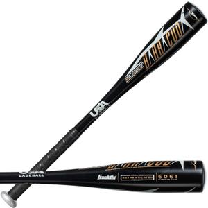 Franklin Sports Kids Teeball Bat - Venom + Barracuda Aluminum + Composite - USA Baseball Certified for Boys + Girls - Youth Metal Bat - Drop -10 to -13 (2-5/8" Barrel, Black: 2-5/8" Barrel)