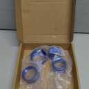 Voodonala for Dodge RAM Aluminum Center Console AC Radio Switch Knob Cover for 2018-2026+ RAM Interior Accessories, 5pcs Blue