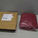 Amazon Basics Lightweight Super Soft Easy Care Breathable Brushed Microfiber 4-Piece Bed Sheet Set with 14-Inch Deep Pockets, Wrinkle Resistant, Queen, Burgundy, Solid