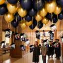 50 Sets Graduation Photo Display Grad Party Memory Decorations 2026 Graduation Photo Frame Balloon Sets Hanging Picture Display Ceiling Party Decorations for Kindergarten Preschool High School College