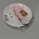 6 Inch LED Low Profile Disk Light with Dust to Dawn Sensor, 120VAC, 15W, 5CCT Color Changing, 1000LM, Non-Dimmable, ETL, Shower Rated Screw in Photocell Ceiling Light, White/1 Pack