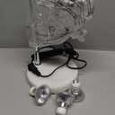 Candle Warmer Lamp with Timer Dimmer Adjustable Height Candle Warmer with Marble Base for Jar Candles, Crystal Candle Lamp with 3 Bulbs for New Home Decor, Women Mom Christmas Birthday Gifts, Silver