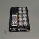 HL Small Submersible Led Lights with Remote,Mini LED Light,Waterproof Tea Light,Underwater Lights,Flameless Candles,Suitable for Vases, Fish Tanks, Hot Tubs, Parties,Wedding,Halloween Decorations (10PC -RGB)