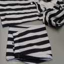 fun shack Black and White Striped Suit Men Costume, Spooky Halloween Costumes for Men, Scary Halloween 80s Movie Costumes, Medium