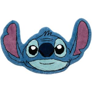 Jay Franco Disney Lilo and Stitch Plush Blue Fluffy Accent Rug - 4 x 2 ft Area Rug for Kids Bedroom or Living Room Decor
