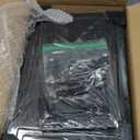 7 code Thicken & Sturdy Clear Shoe Storage Organizer with Magnetic Door, Stackable Boxes for Closet, Foldable Shoe Rack for Sneaker Boot Container, Plastic Shoe Cabinet Shoe Box 6 Pack, Black