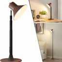 Dimmable LED Table Lamp with USB Port, Adjustable Height 45-145cm, 3 Color Temperatures, Rotatable for Reading and Floor Use, Metal Base, Ideal for Dining Table and Home Office