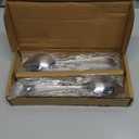 Amazon Basics Stainless Steel Dishwasher Safe Dinner Spoons with Pearled Edge, Large Tablespoons, 7.7 inches, Pack of 12, Silver