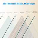 Screen Protector for Samsung Galaxy Tab A9 plus 11 inch Tempered Glass9H Hardness Anti Scratch Bubble Free Case Friendly Easy Installation (1 Pack)