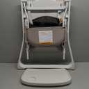 Primo PopUp Folding High Chair for Baby Age 6 to 36 Months - Taupe Folding Beach Style High Chair with Removable Dishwasher Safe Tray, 3pt Safety Harness, Leatherette Seat - Space Saving Design