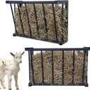 1Pcs Wall Mount Hay Rack, 27'' Long Livestock Hay Feeder with 16 Gallon Capacity, Carbon Steel Hay Feeder for Sheep, Goats, Horses, Indoor Outdoor Uses