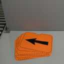 8 Pcs Traffic Cone Arrow Signs, 12.5" x 10.4" Reversible Directional Cone Top Signs for Yard Road Barricade Construction Warning