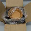 Carsapro 5-Pack Plant Pots with Drainage 7/6.5/6/5.5/5 Inch, Self Watering Pots for Indoor Plants, Planters for Indoor Outdoor Plants, Plastic Flower Pot, Planter for Indoor Outdoor (Black)