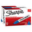 Sharpie King Size Permanent Markers, Large Chisel Tip, Blue, 12 Count - Office, Home, Teacher Supplies, Great for Poster Boards