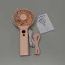 SWEETFULL Handheld Portable Fan, 5000mAh Rechargeable Battery, 6 Speed Wind, LED Digital Display, Foldable Electric Personal Mini Travel Fan with Backup Power, Summer Essentials Gifts for Women Girl