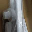 Extra Long No-Drill Tension Curtain Rod 40-166 Inches (4-14Ft), Heavy Duty Adjustable Rod for Outdoor Patio Curtains, Large Windows, Room Divider & Bathroom, White