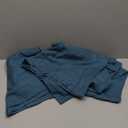 Dark Teal Curtains 90 Inches Long for Living Room 2 Panel Back Tab Pocket Reducing Light Weight Airy Boho Casual Semi Sheer Durable Linen Marine Blue Turquoise Curtain for Bedroom Office Classic Dcor