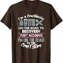 Scrapbooking addicted Handmade Crafter Hobby T-Shirt, Brown, Size: L