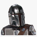 Rubie's Star Wars: The Mandalorian Beskar Armor Kids 1/2 Face Mask