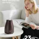 InnoGear Essential Oil Diffuser, Ultrasonic Diffusers for Home Aromatherapy Humidifier for Mother's Gift Bedroom Room 7 Colors LED 2 Mist Mode Auto Off, Brown