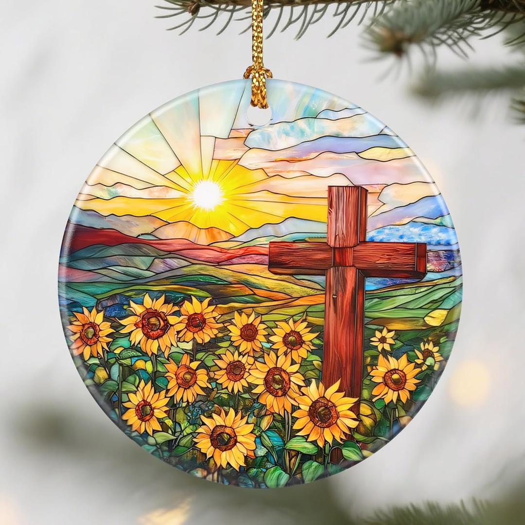 Christmas Ornaments: Christmas Tree Ornaments, Easter Faith Cross Home Decor, Stocking Stuffers, Gift Ideas, Xmas Gift, Christian Gifts & Cross Gifts for Religious