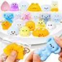 20pc Taba Squishy Toys Kit,Fidget Toys for Kids 8-12 and Adults,Taba Squishies with Keychain,Mini Squishy Stress Relief for Easter Basket Stuffers Party Favors(Random)