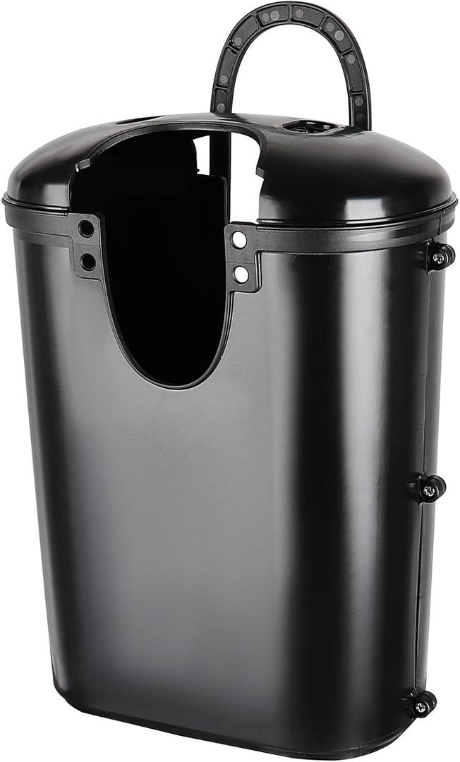 MUIEGUDO Courtyard Hose Boxes, Garden Hoses Box, Black