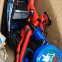 Huffy Disney and Marvel 12/16 Inch Boy's Bike for Kids, Multiple Color Options and Designs, Ideal for Ages 3+ Years Old, Removable Training Wheels, Adjustable Seat, Simple Coaster Brake