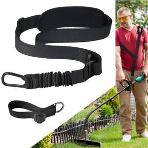 Trimmer Strap for Weed Eater Shoulder Strap Harness[Upgraded Elastic Part], Compatible with EGO/Greenworks String Trimmer, Leaf Blower, & Shrub Trimmers