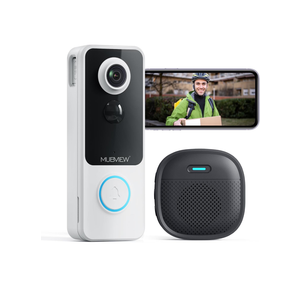 MUBVIEW Wireless Video Doorbell with Chime, 1080p, 2-Way Talk, Night Vision, Human Detection