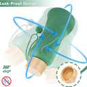 Collapsible Water Bottles,650ml,Leak Proof,Reuseable BPA Free Silicone Foldable Water Bottles,Durable Lightweight for Travel Gym Camping Hiking,Compact Size Portable Sports Water Bottle (Green)