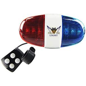 Kids Bike Police Sound Light - Oumers Electronic Horn Bike LED Light, Christmas Birthday Gift New Year Present for Your Children (Batteries Not Included)