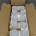 20 Pack 7 oz Glass Yogurt Jars with Cork Lids and PE Lids, Glass Pudding Jars Candles Jars, Small Containers for Wedding Favors, Milk, Jam, Honey, Cake, Spices and DIY Gift