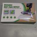 KEEPOW Reusable Mop Pads Refills, Mop Replacement Pads Compatible with Shark Vac Mop VM252 VM180 VM401 VM200 VC205 VM250 QM250 VM190, Hardwood Floor Mop Pad with Upgraded Dirt Chamber (1+2+3 Pads)