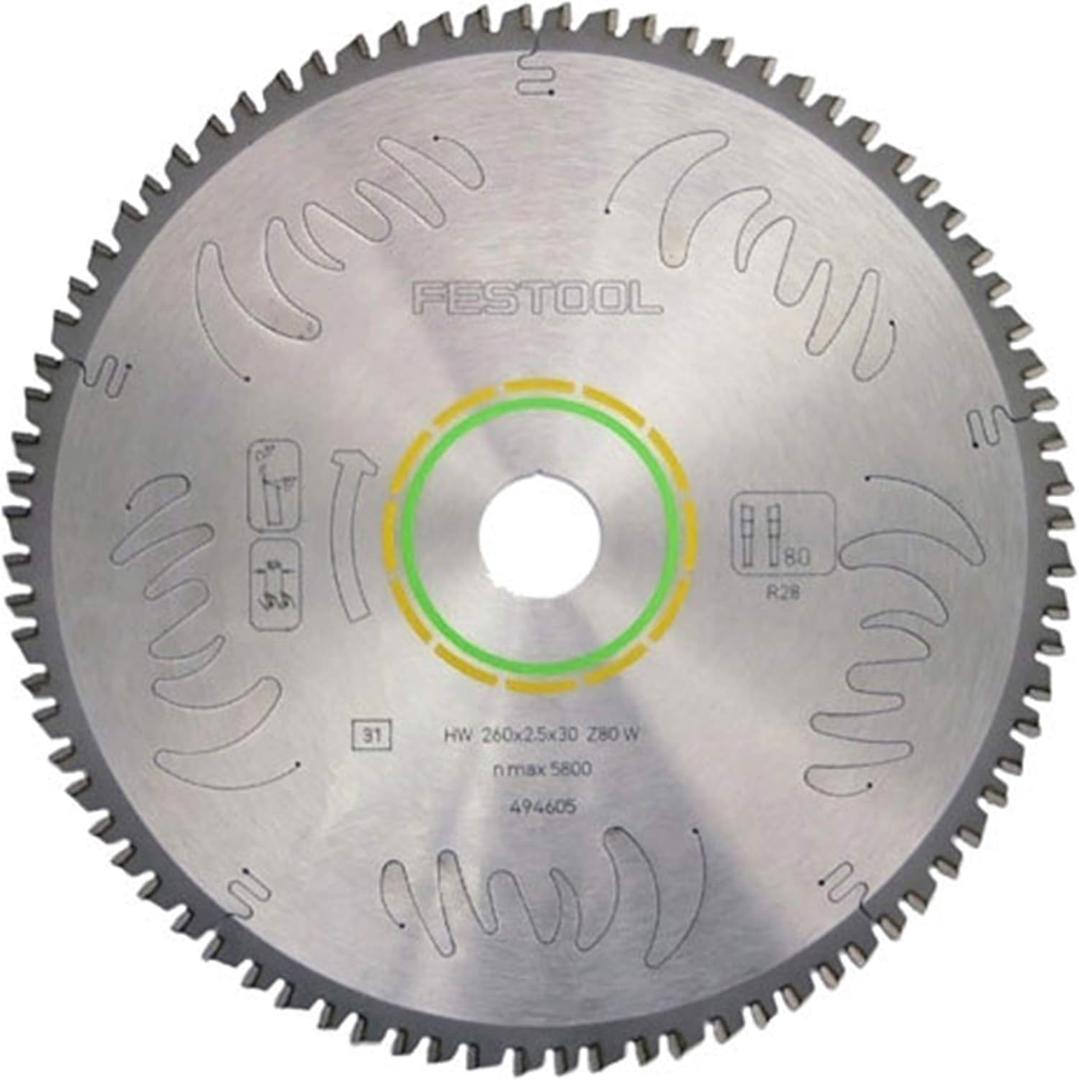 Festool 495387 Fine Tooth Cross-Cut Saw Blade For The Kapex Miter Saw, 80 Tooth