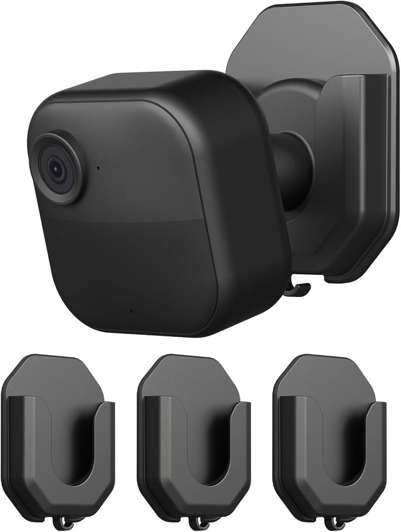 Blink Camera No Drill No Screws Wall Mount Bracket Compatible with Blink Outdoor 4 and Outdoor 2K+/ Blink Mini 2K+ and Mini 2 Camera Adhesive Mount for Blink Series3 Pack